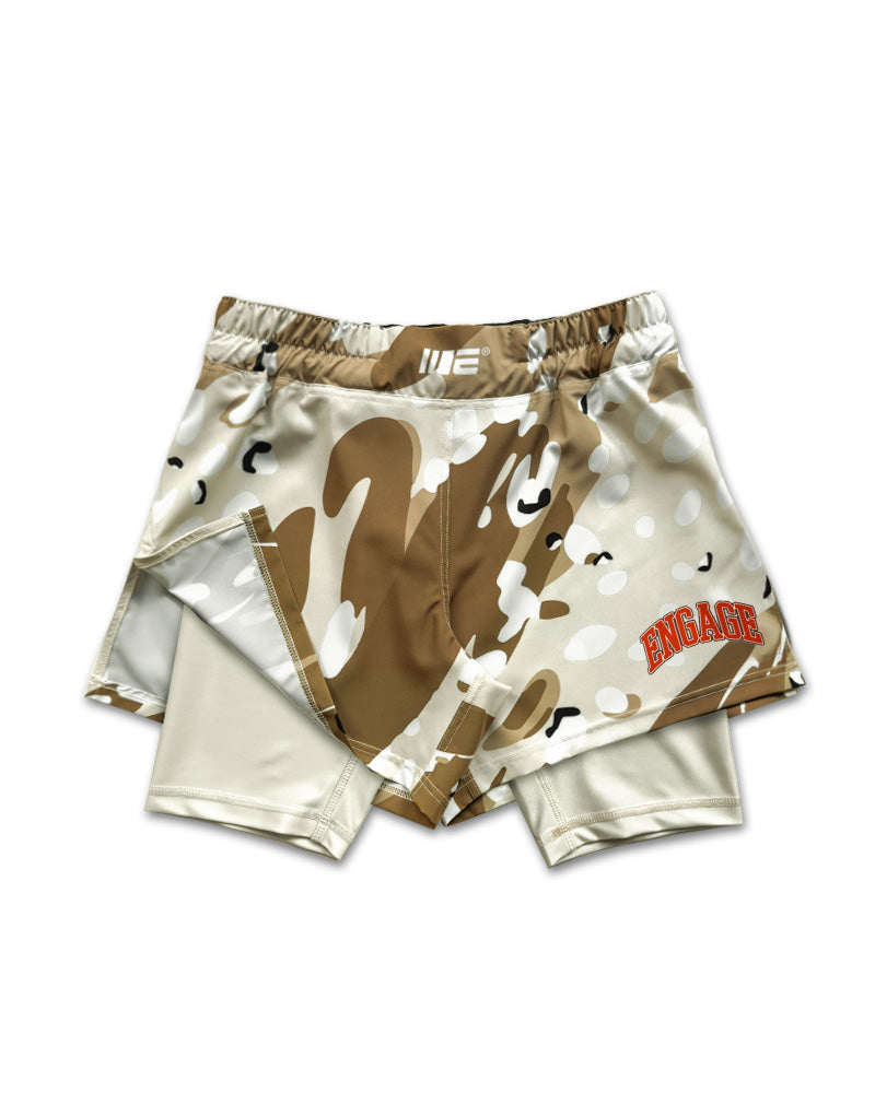 Shorts híbridos 2 em 1 Arch Camo