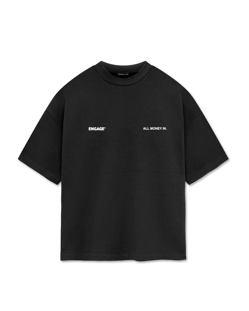 All Money In Oversized T-Shirt (Black)