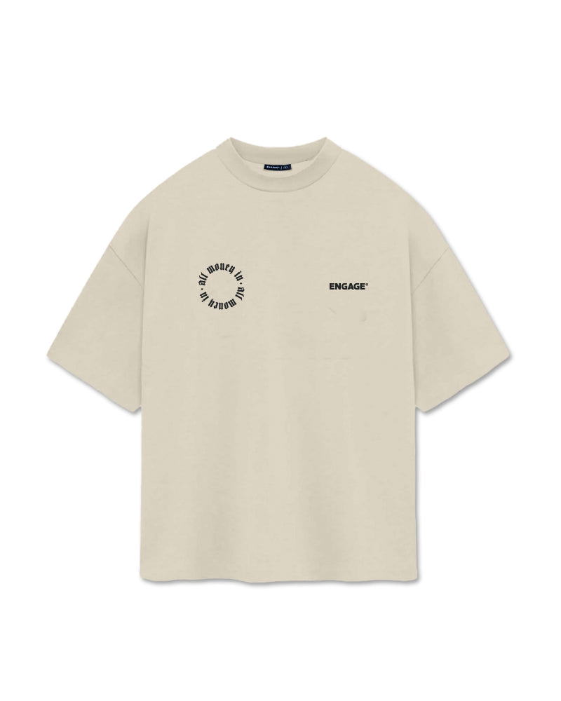 All Money In Oversized T-Shirt (Tan)