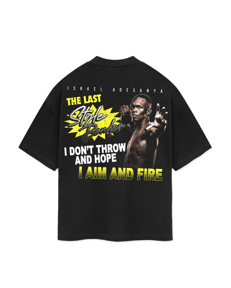 Israel Adesanya &#39;Aim &amp; Fire&#39; Supporter T-Shirt