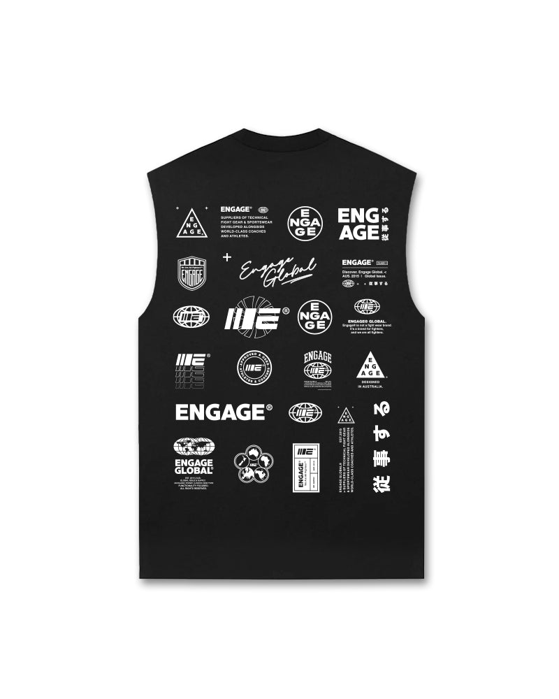 Camiseta sem mangas Billboard Engage (preta)
