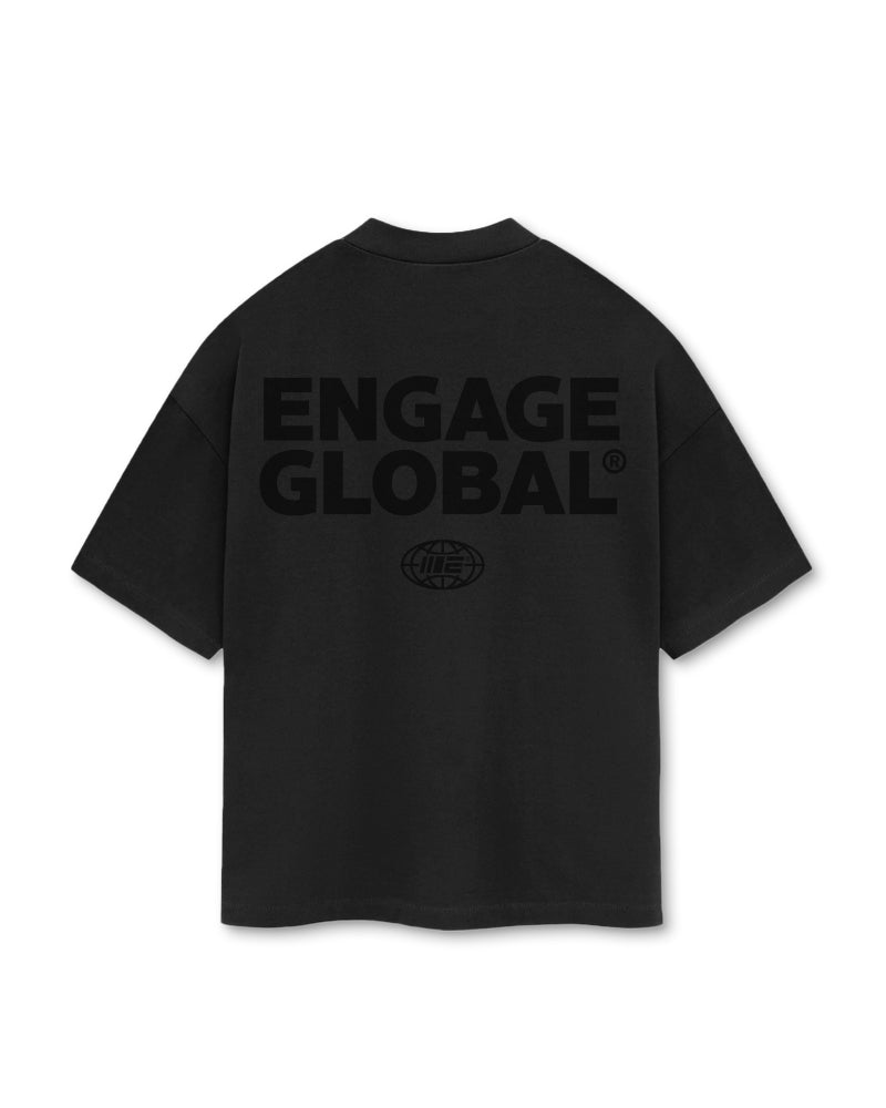 Engage Global 'Black Out' Oversized T-Shirt
