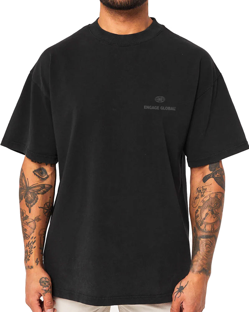 Engage Global &#39;Black Out&#39; Oversized T-Shirt