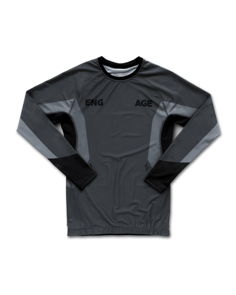 Rash Guard de manga comprida cinza ferro Engage