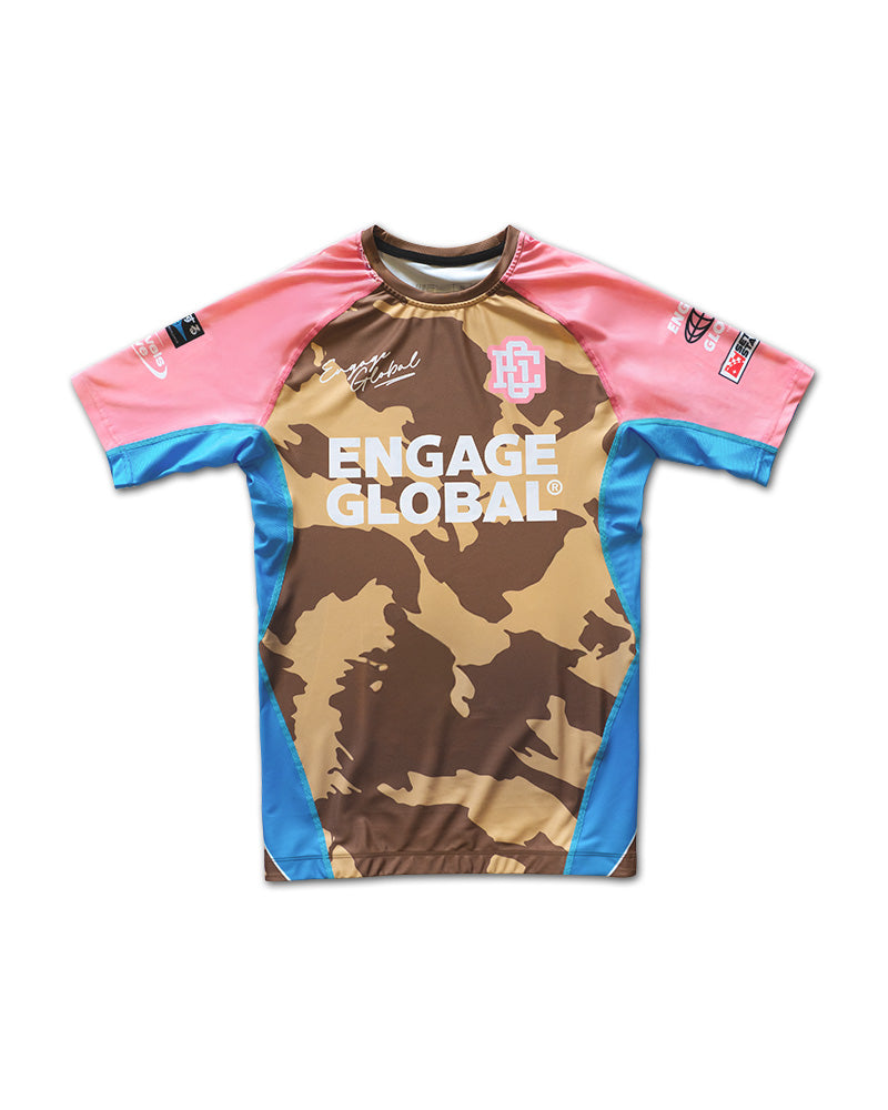 Miami Camo Short Sleeve Rash Guard