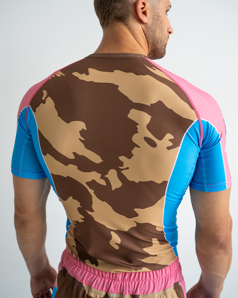 Miami Camo Short Sleeve Rash Guard