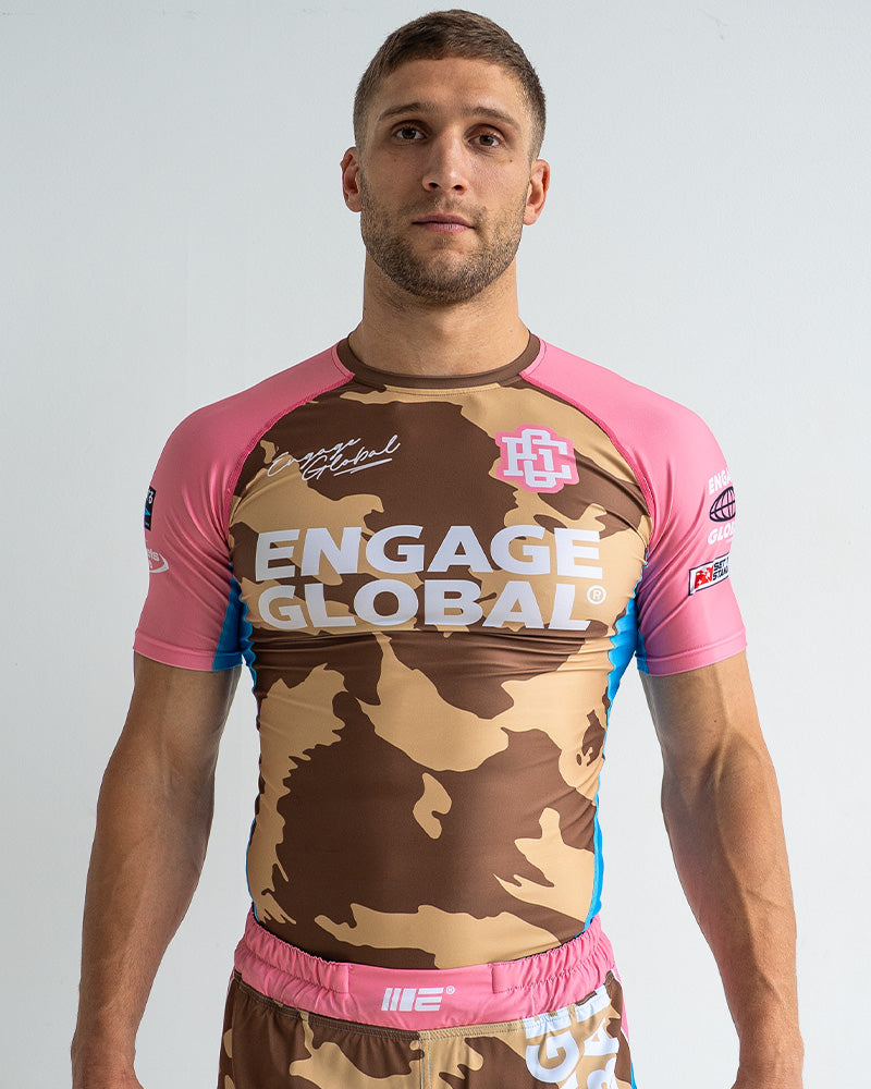 Miami Camo Short Sleeve Rash Guard