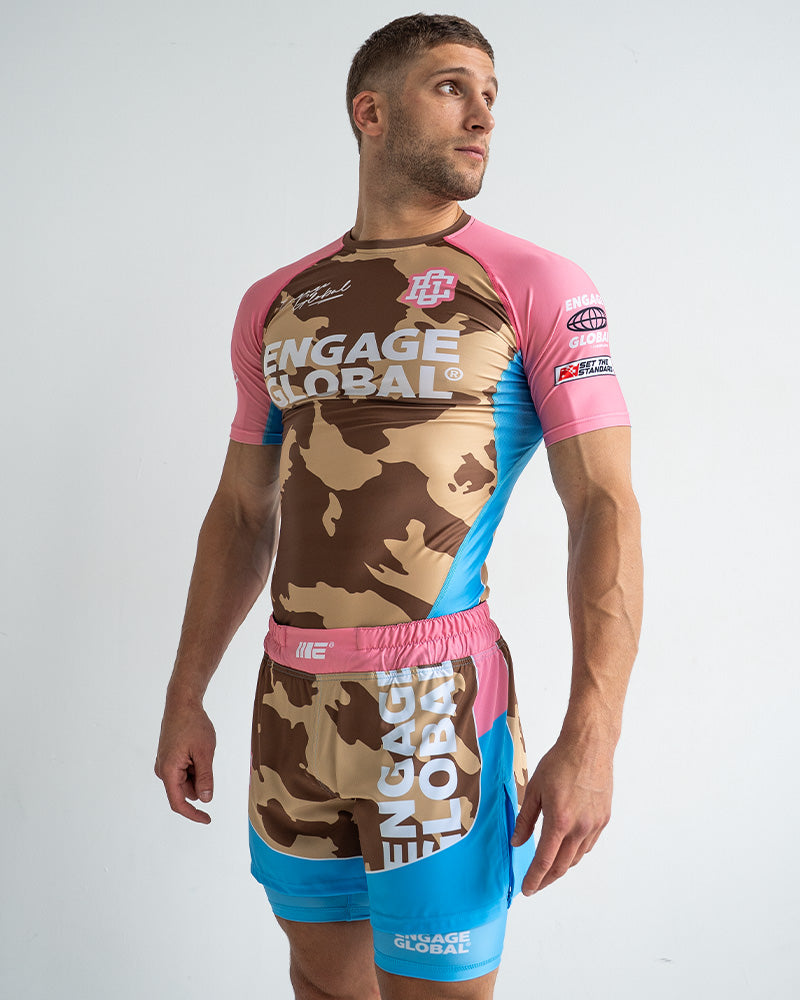 Miami Camo Short Sleeve Rash Guard