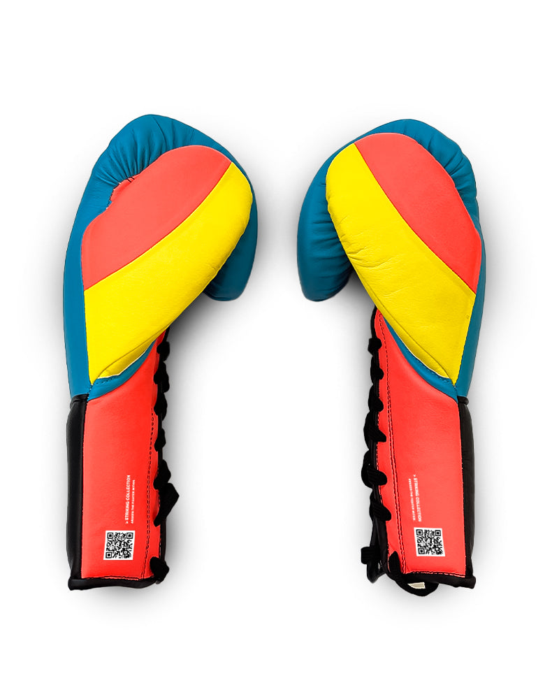 Strike Series Boxing Gloves - Fluro (Lace Up)