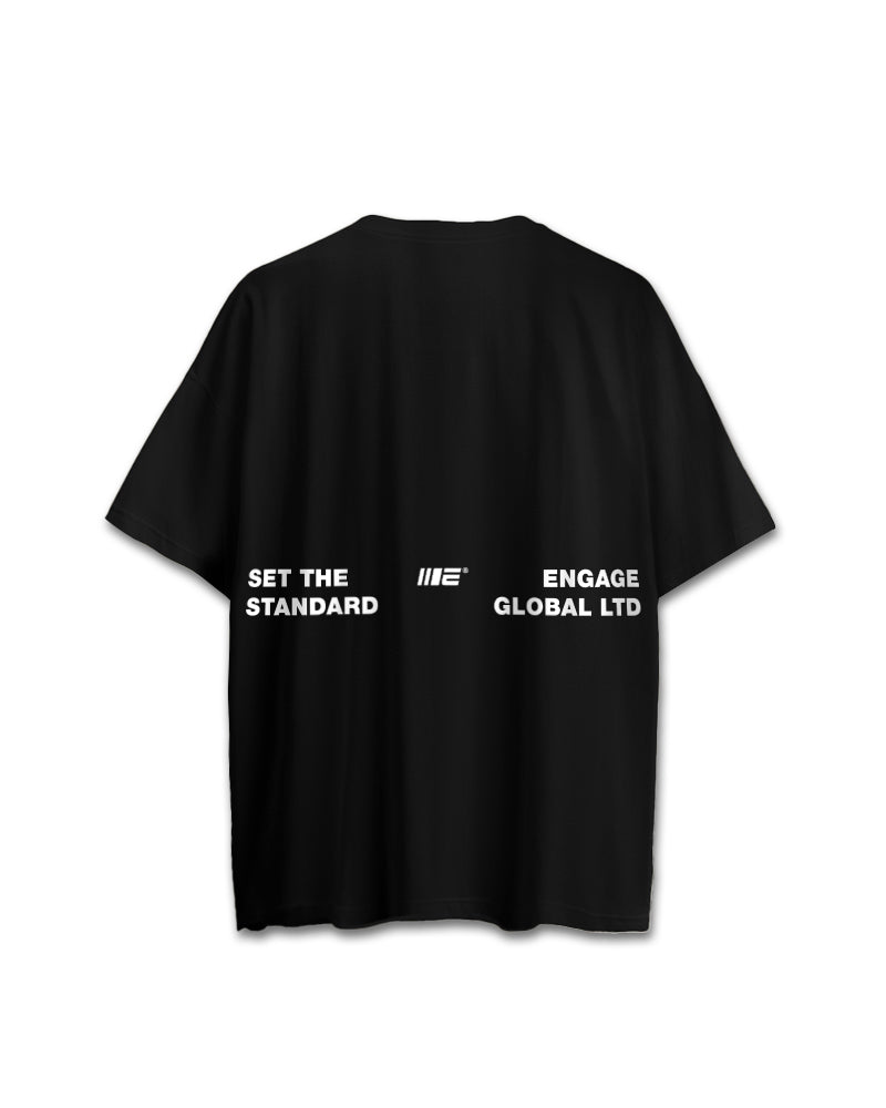 Set The Standard Oversized Training Tee (Black)