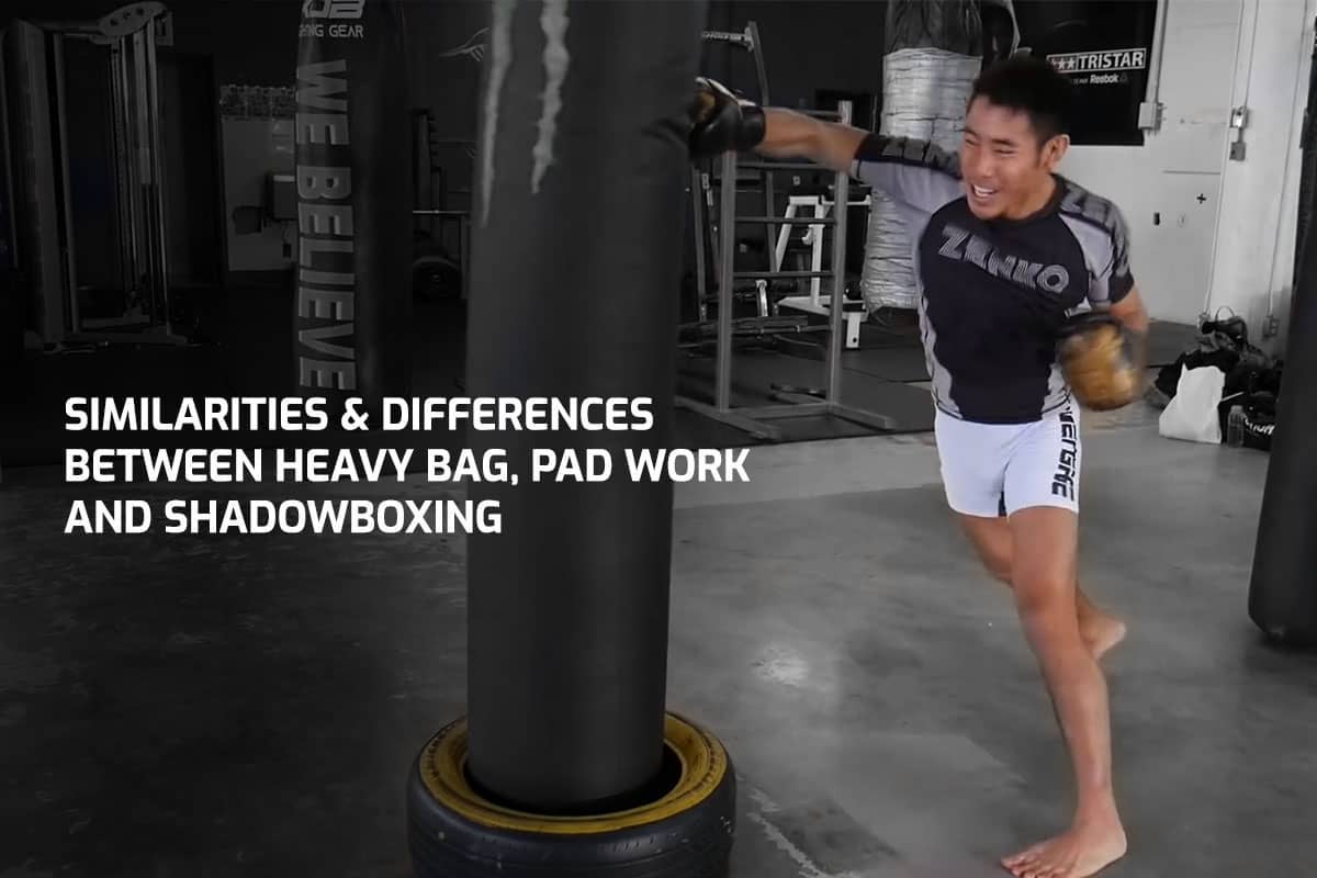 Similarities & Differences Between Heavy Bag, Pad Work and Shadowboxing