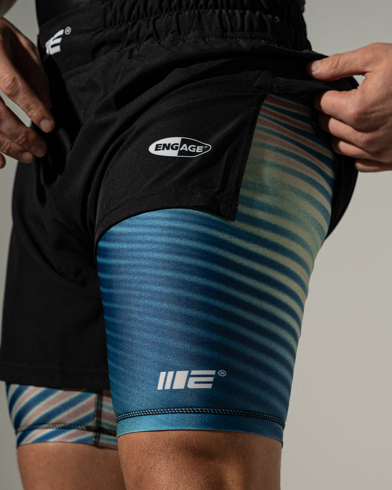 Shorts híbridos 2 em 1 Lo-Fi