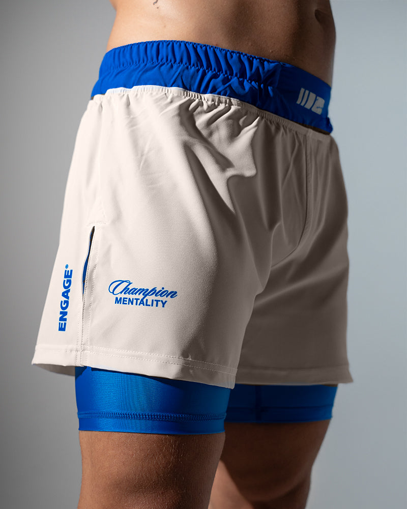 Invictus (Royal Ivory) 2-in-1 Hybrid Shorts