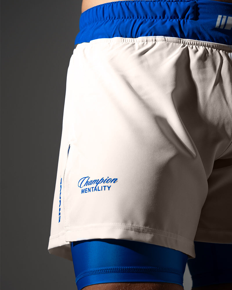 Invictus (Royal Ivory) 2-in-1 Hybrid Shorts