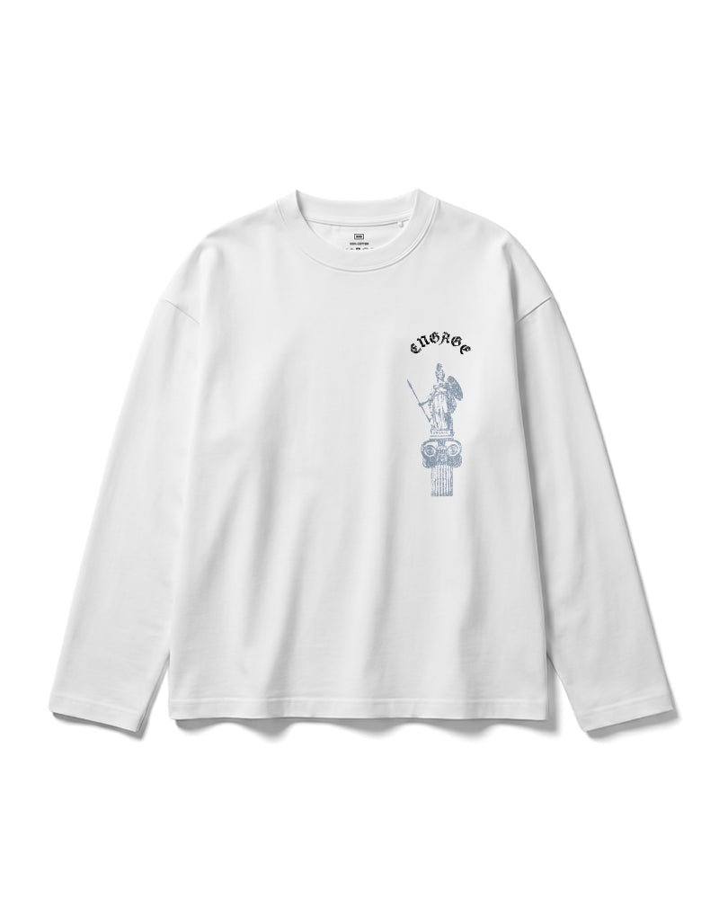 Athena Sculpture L/S T-Shirt (White)