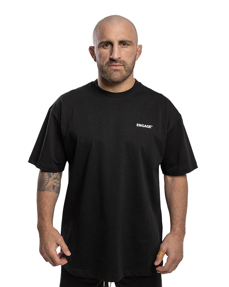 Engage Billboard Oversized T Shirt Black Engage