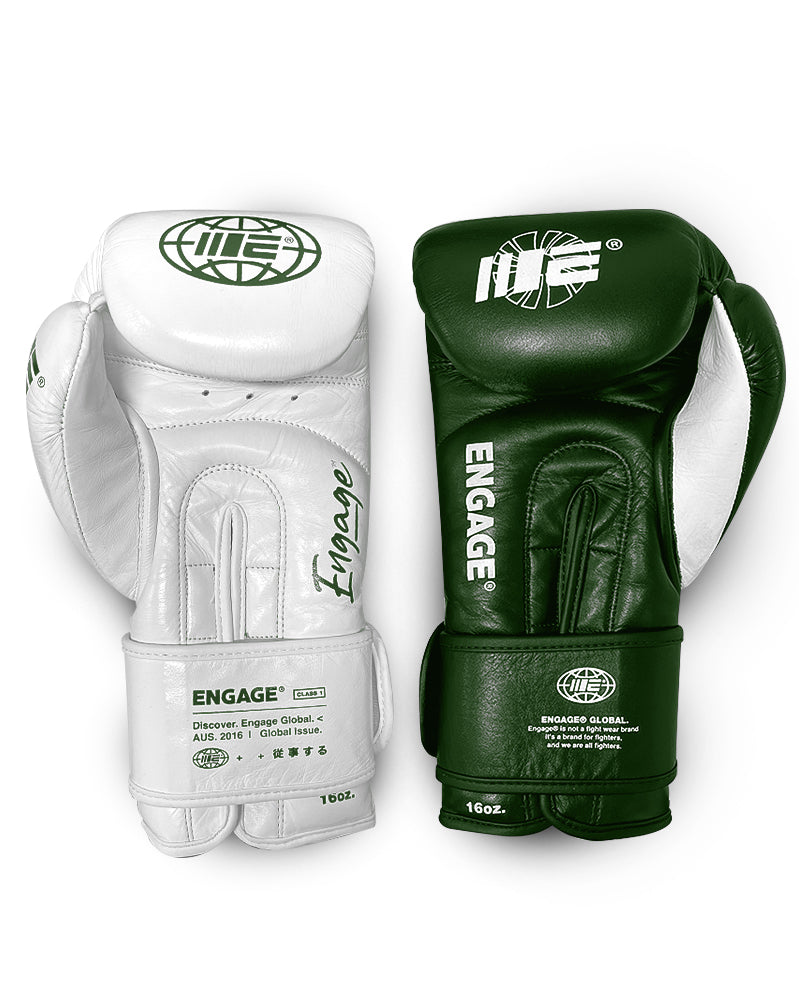 Billboard Boxing Gloves (Green/White) - Engage®
