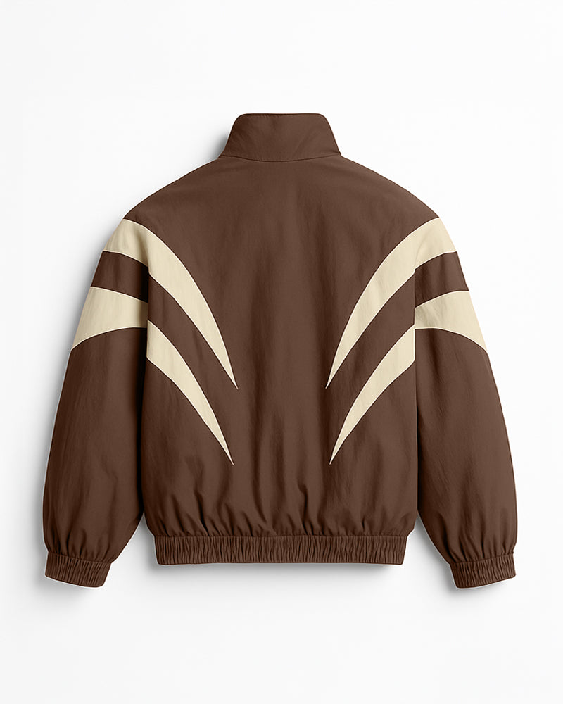 Champion Mentality Track Jacket (Brown / White) - Engage®