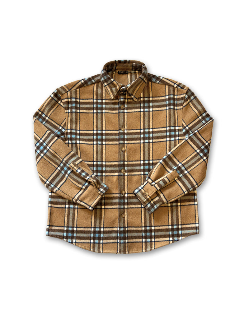 Video circles Global Flannel Shirt (Brown/Blue)