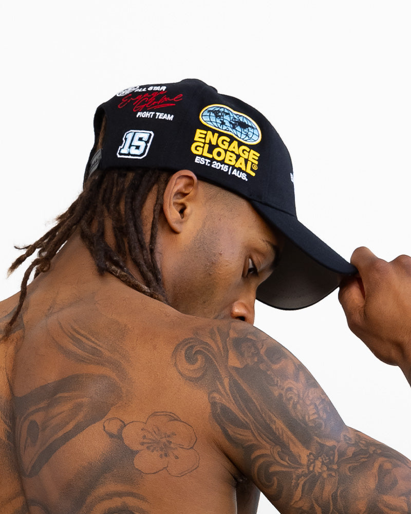 Boné Snapback Engage Championship - Preto 