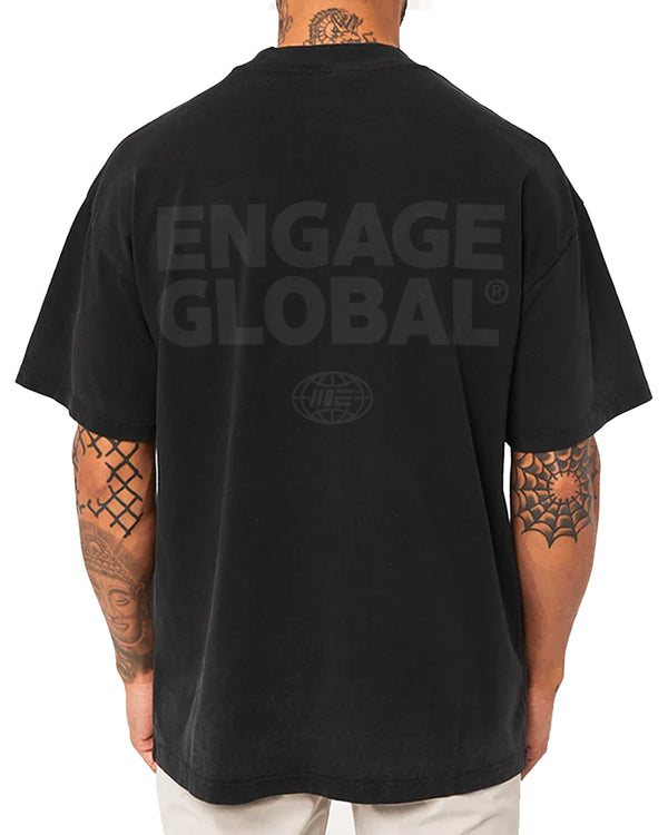 Engage Survival Oversized Tee Black