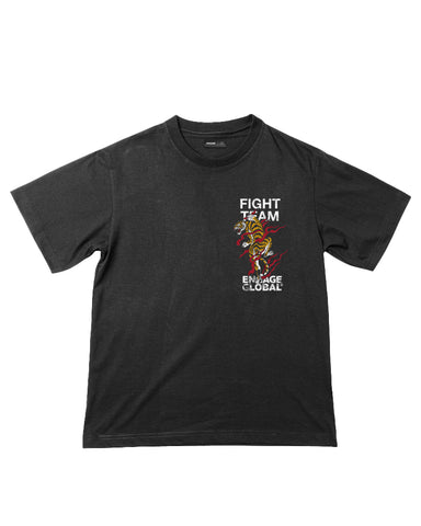 Engage Global Fight Team Oversized T-Shirt (Vintage Black)