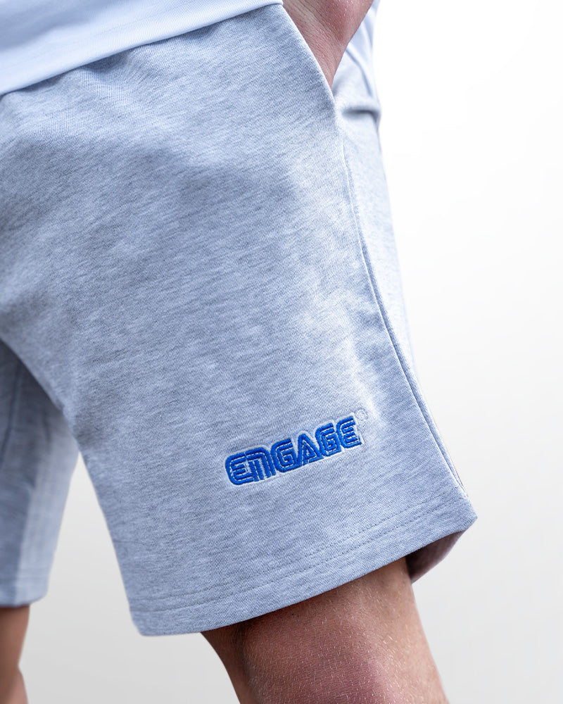 Player 1 Track Shorts (Grey Marl)