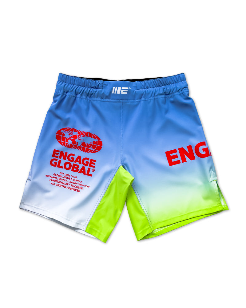 Engage Neon Sky MMA Grappling Shorts