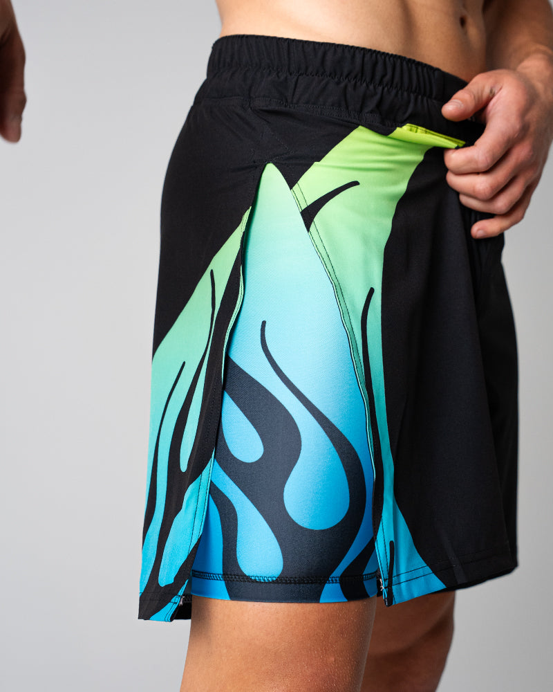 Nebula (Blue) 2-in-1 Gladiator Shorts