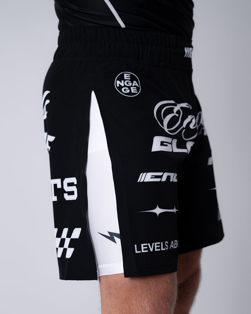 Shorts Gladiador 2 em 1 Invictus (Azul Marfim)
