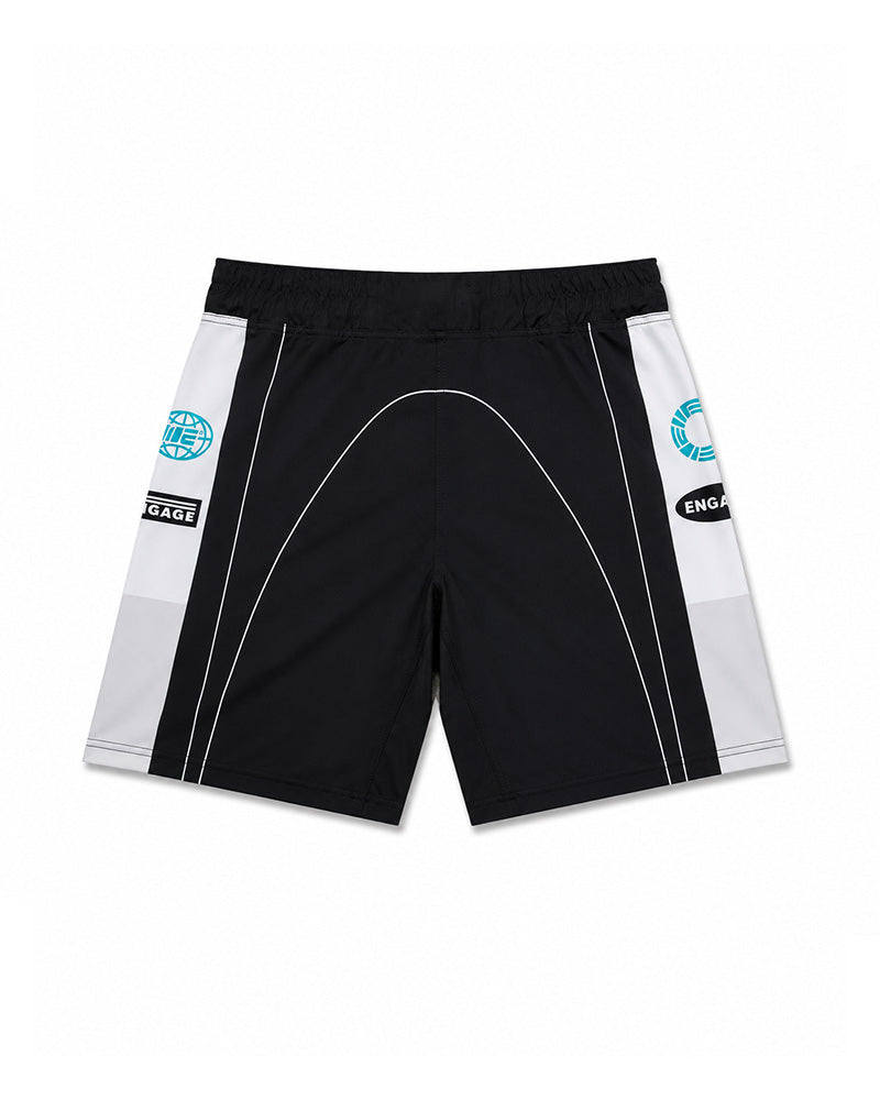 Shorts de luta livre Racer (preto) MMA
