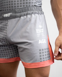 Shorts híbridos Grid Tech (cinza) MMA
