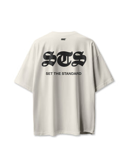 Set The Standard 'STS' Oversized Training Tee (Off-White)