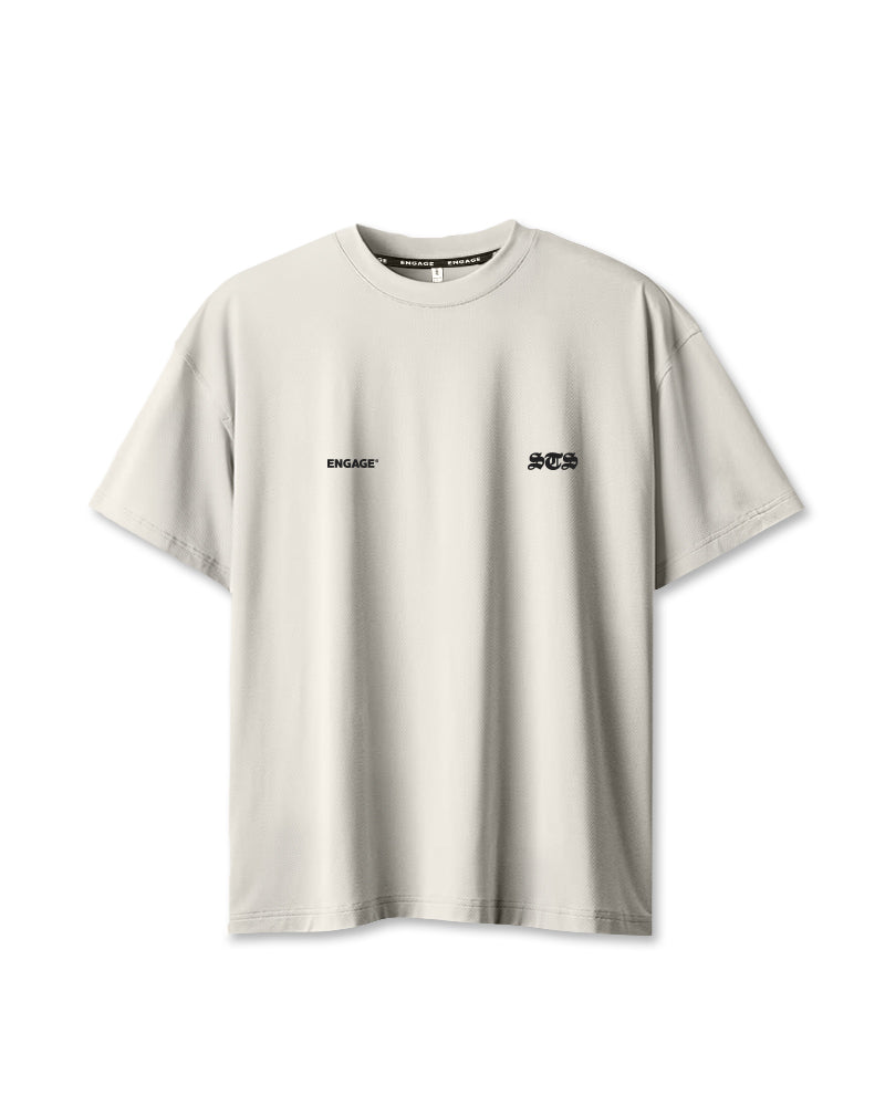 Set The Standard 'STS' Oversized Training Tee (Off-White)