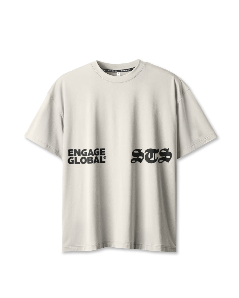 Set The Standard Oversized Training Tee (Off-White)