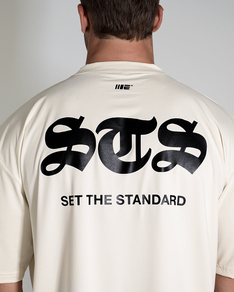 Camiseta de treino grande Set The Standard 'STS' (branco-sujo)