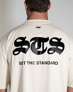 Set The Standard 'STS' Oversized Training Tee (Off-White)