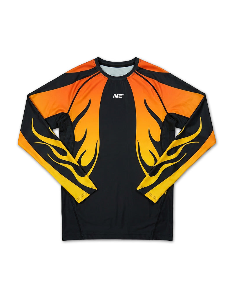 Nebula (Orange) Long Sleeve Rash Guard