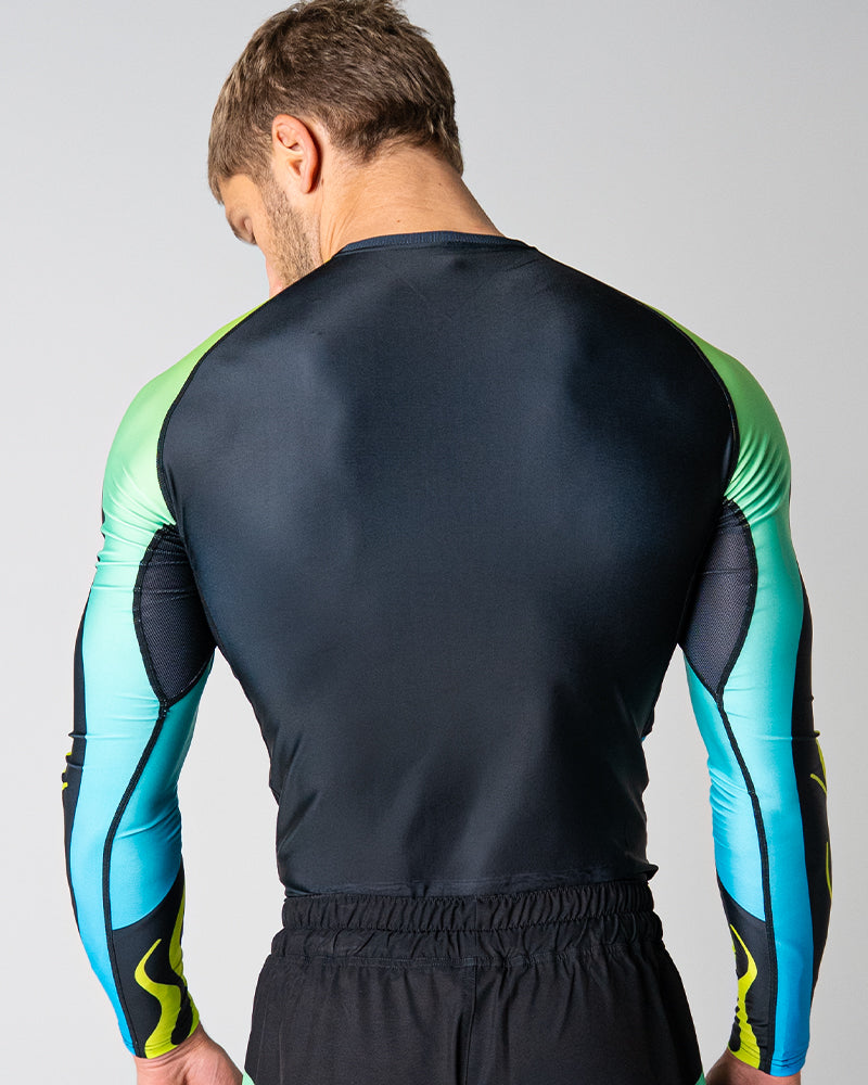Nebula (Blue) Long Sleeve Rash Guard
