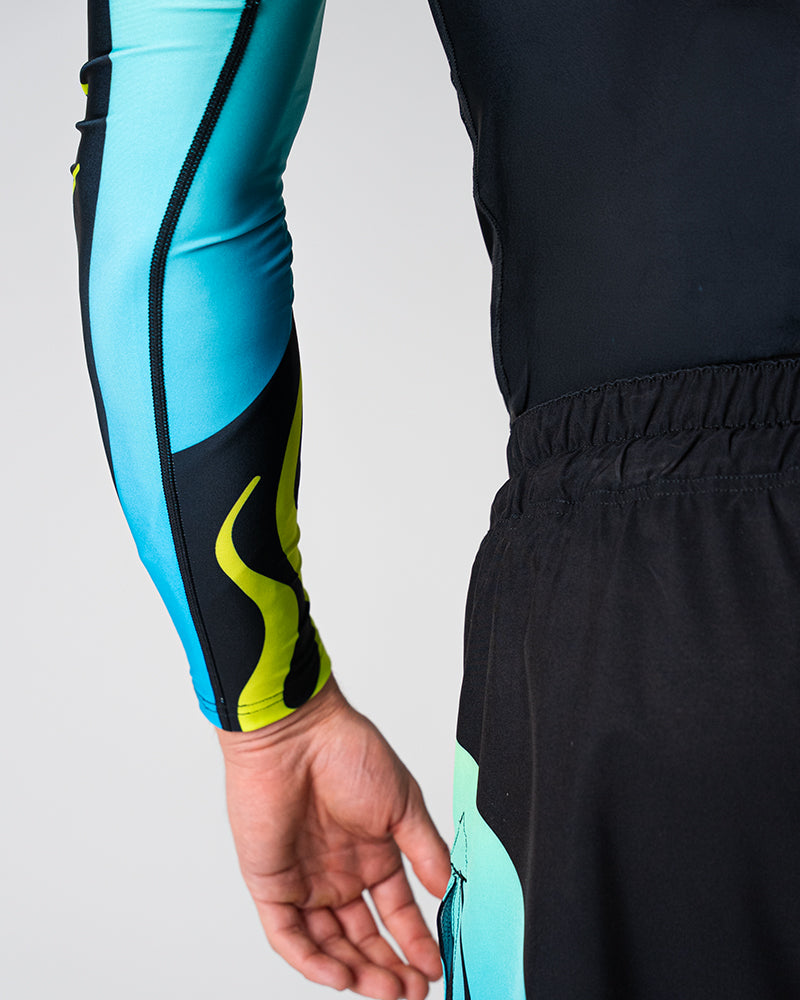 Nebula (Blue) Long Sleeve Rash Guard