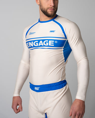 Invictus (Royal Ivory) Long Sleeve Rash Guard