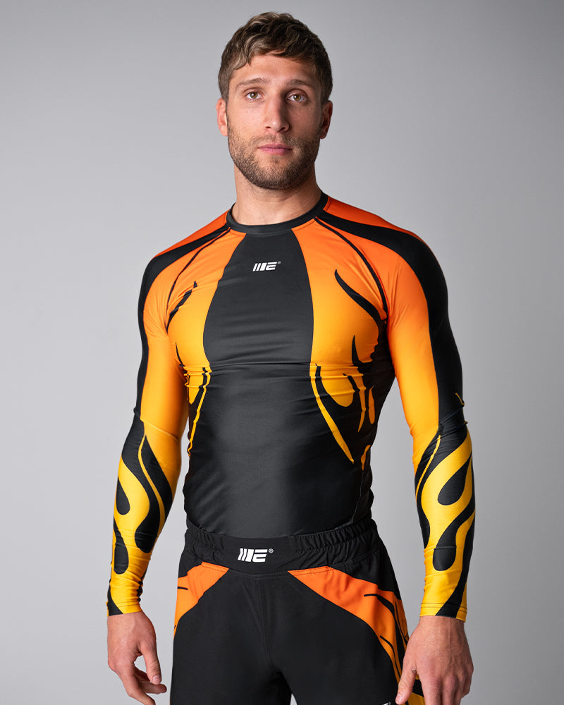 Nebula (Orange) Long Sleeve Rash Guard
