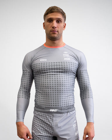 Grid Tech (Grey) Long Sleeve Rash Guard