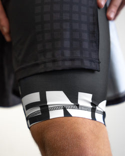 Grid Tech (Black) 2-in-1 Gladiator Shorts