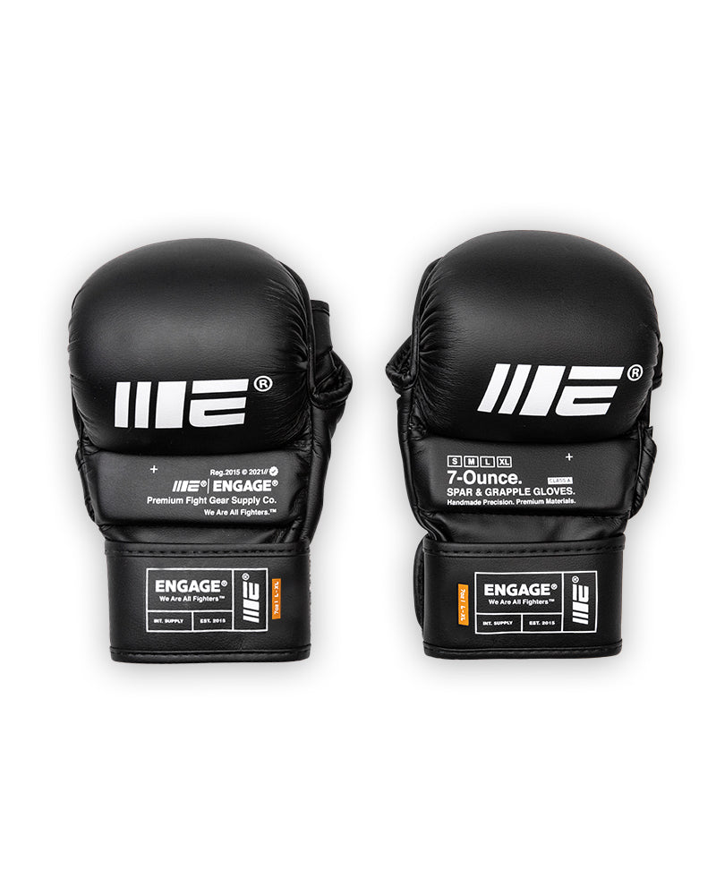 E-Series MMA Grappling Gloves Black | Fight Gear - Engage®