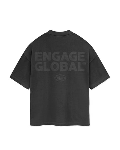 Video circles Global 'Black Out' Oversized T-Shirt