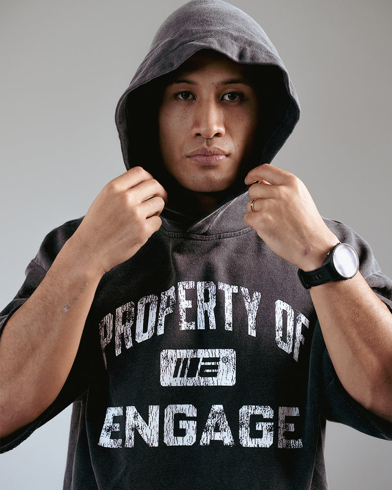 Property Of 3/4 Hoodie (Black)