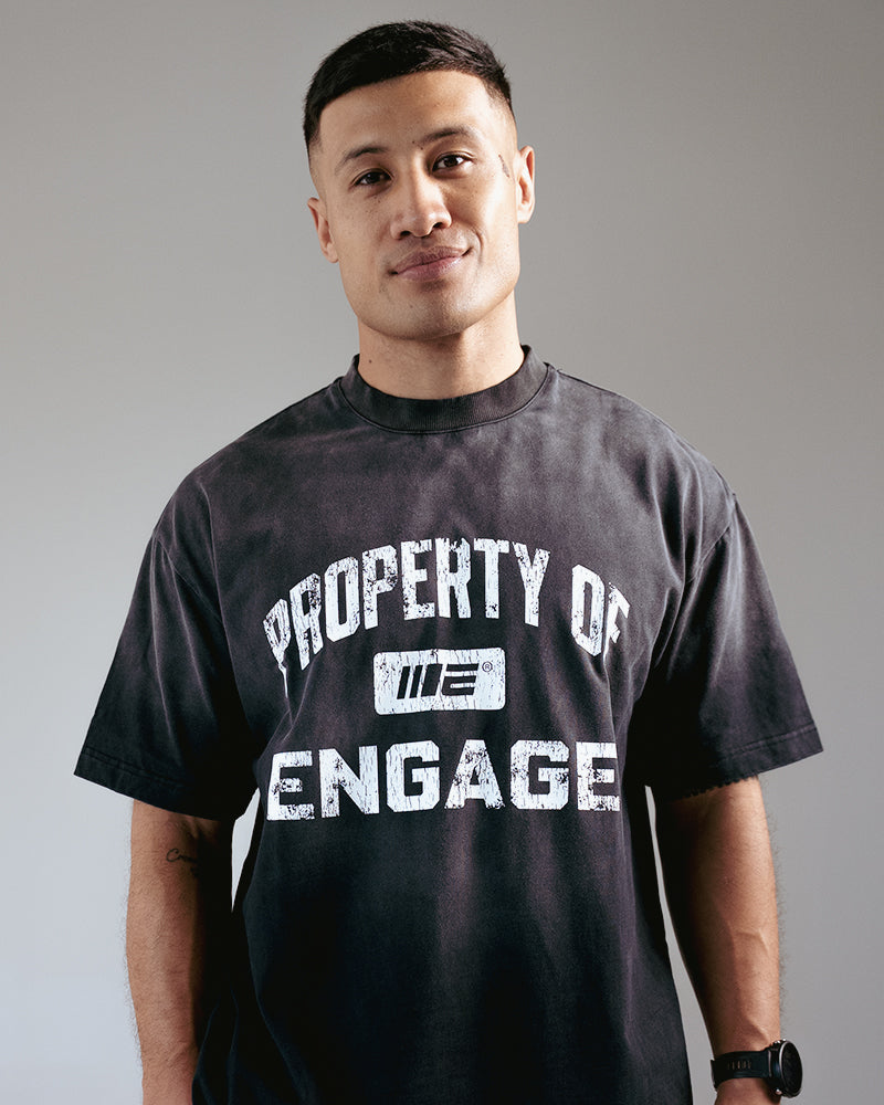 Property Of Oversized T-Shirt (Black)