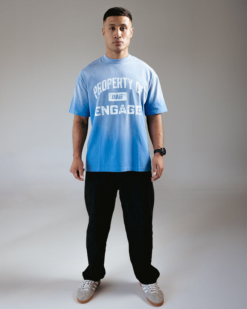 Property Of Oversized T-Shirt (Blue)