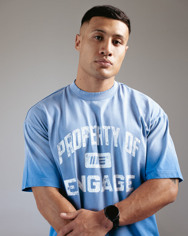 Property Of Oversized T-Shirt (Blue)